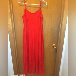 Red Maxi dress Faded Glory Lg12-14.